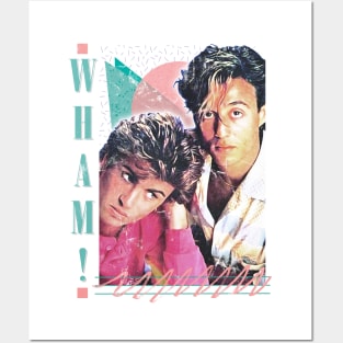 Wham! / Faded Vintage Look / Original Design Posters and Art